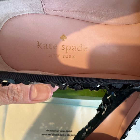NWOT Kate Spade Sequin Flats - 10M - Picture 13 of 13